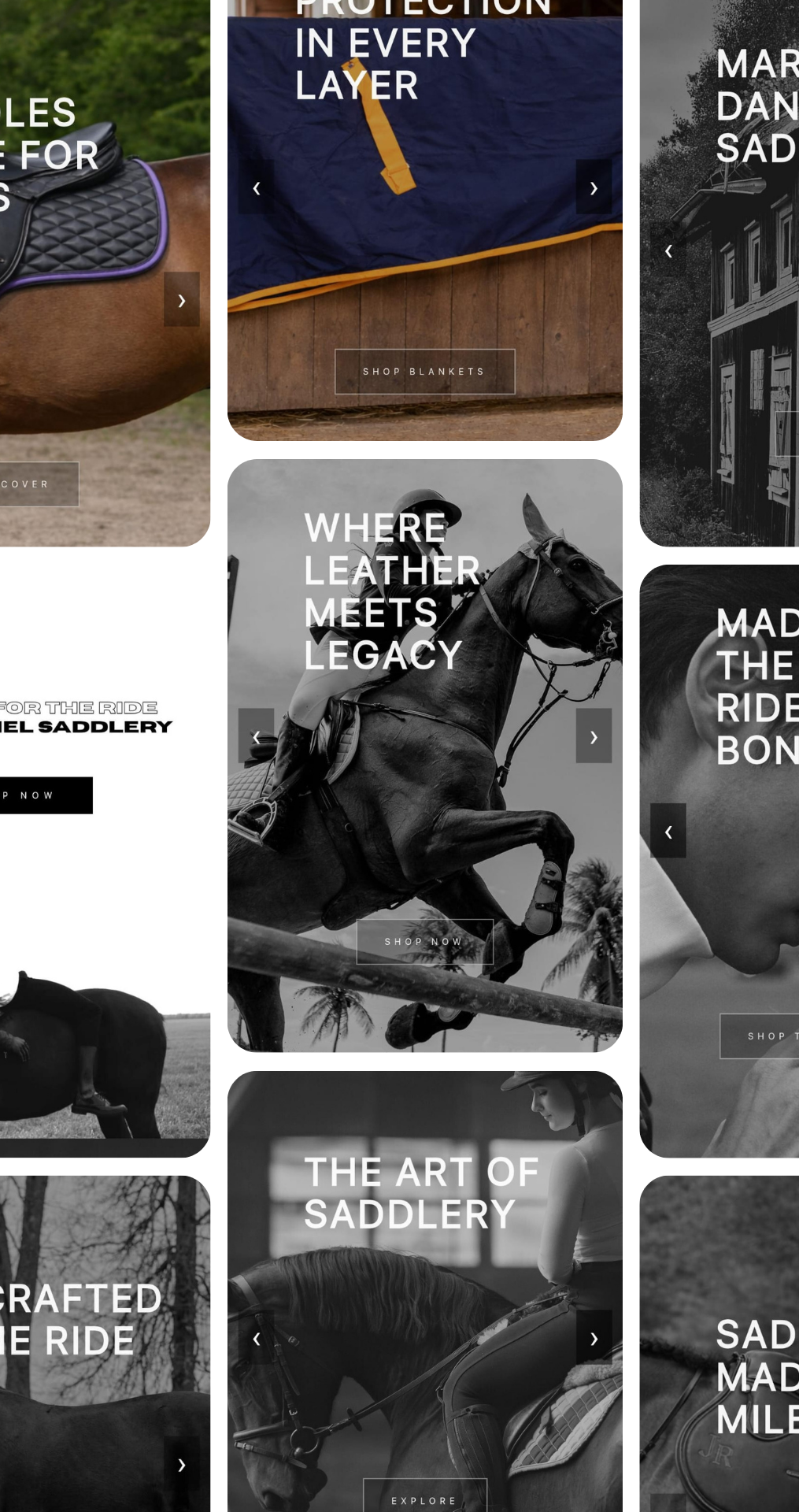 Mark Daniel Saddlery E-commerce Website Design